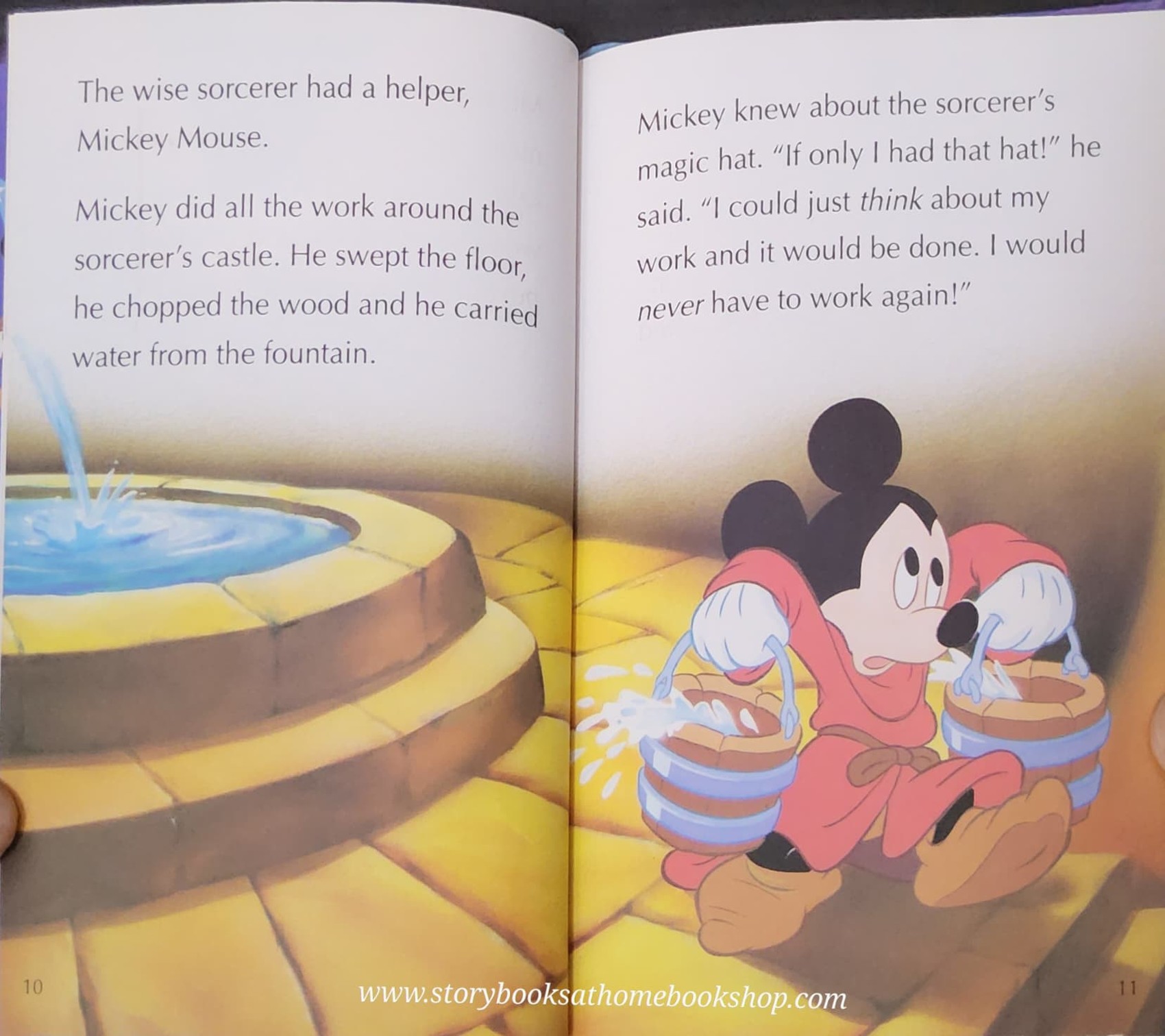 หนังสือนิทานปกแข็ง ** 🍅🍅Disney THE SORCERER'S APPRENTICE