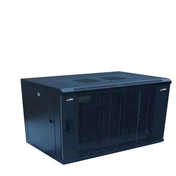 LINK 19” WAVE PERFORATE WALL RACK 6U ลึก 40cm.