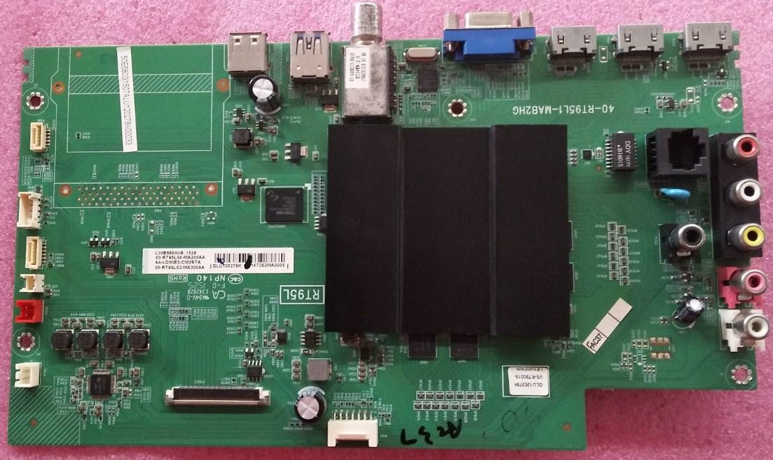 เมนบอร์ดทีวีทีซีแอล TCL อะไหล่แท้#มือสองพร้อมใช้งาน รุ่นLED50E6800 พาร์ท 40-RT95L1-MAB2HG