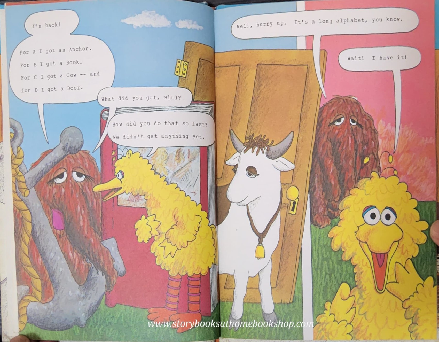 หนังสือนิทานปกแข็ง** 🍅🍓SESAME ST:THE GREAT ABC HUNT