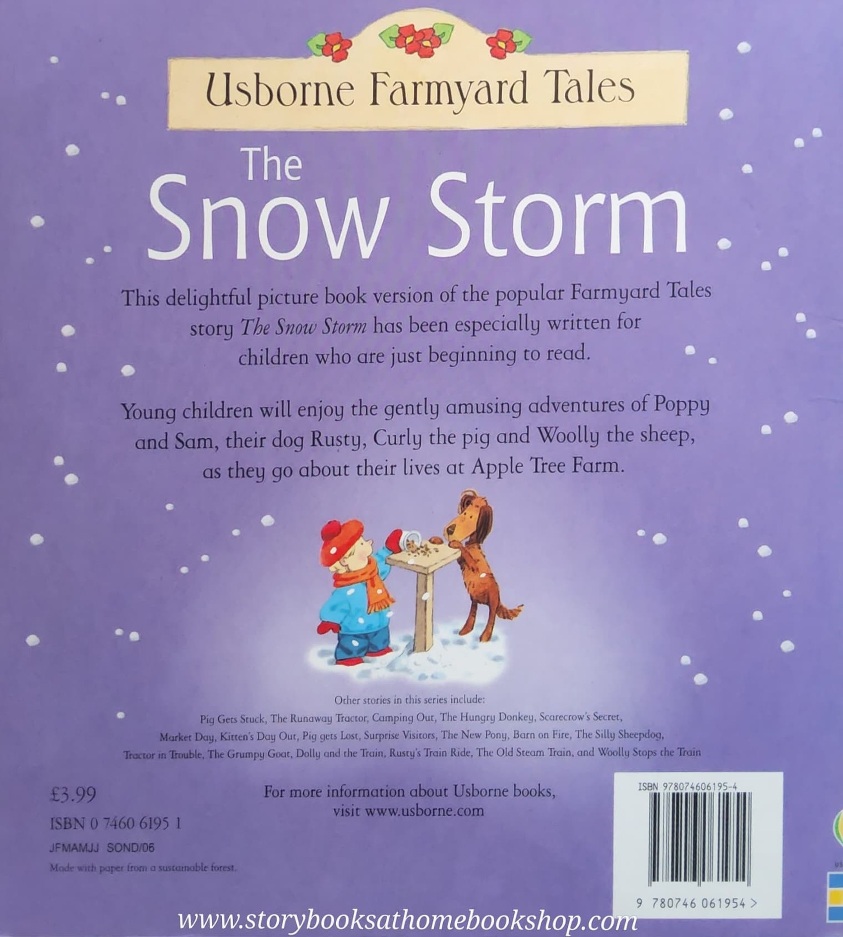 หนังสือนิทานปกอ่อน** ♥️USBORNE FARMYARD TALES: The Snow Storm