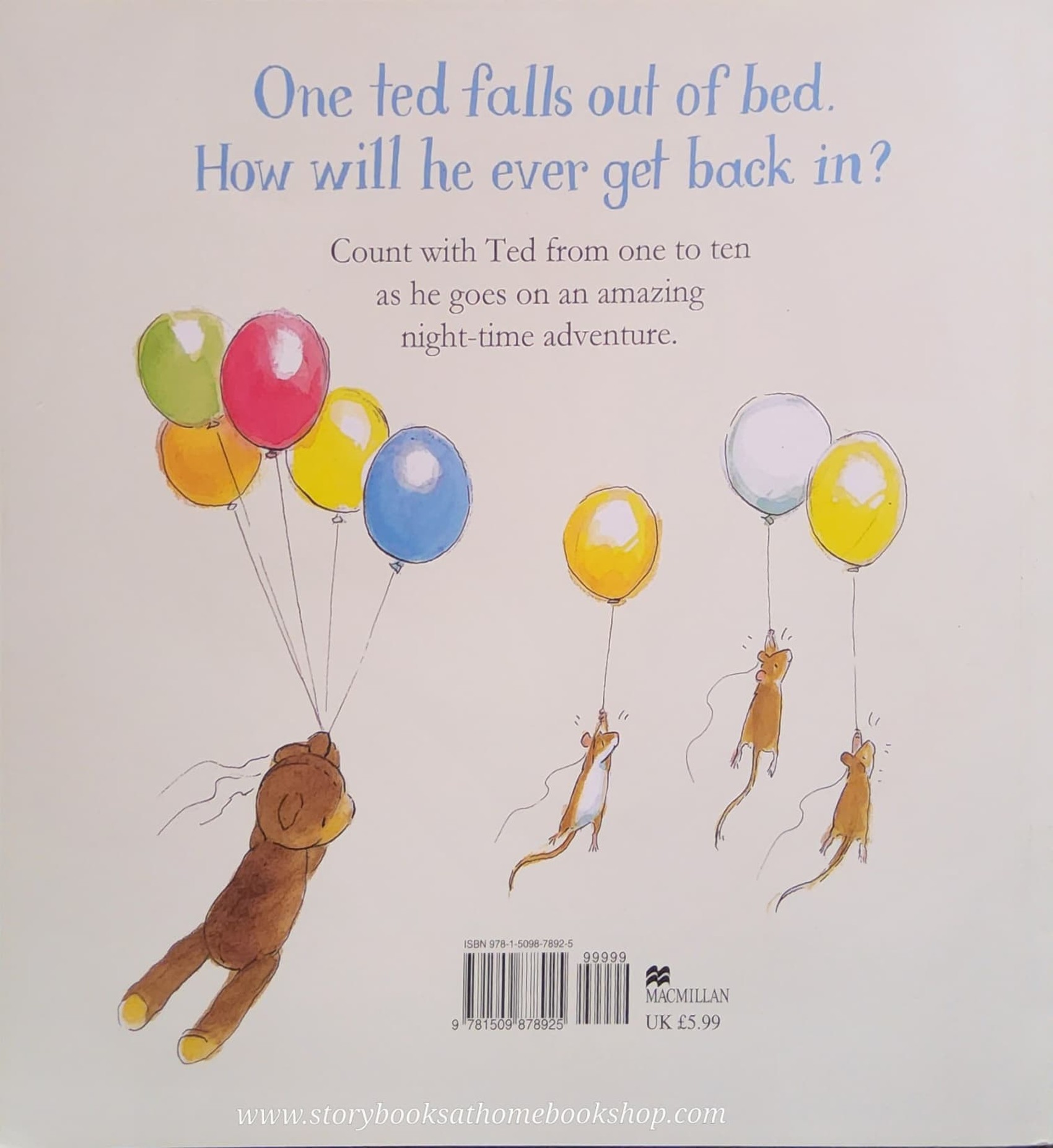 หนังสือนิทานปกอ่อน ** 🍅🍓ONE TED FALLS OUT OF BED BY JULIA DONALDSON