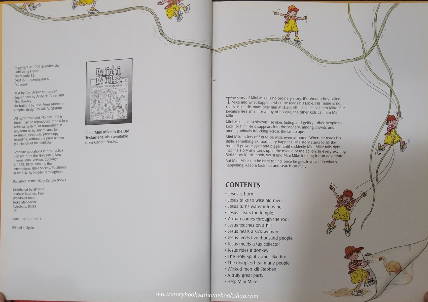 หนังสือนิทานปกแข็ง Puzzle book 🍅🍓 MINI MIKE in the New Testament