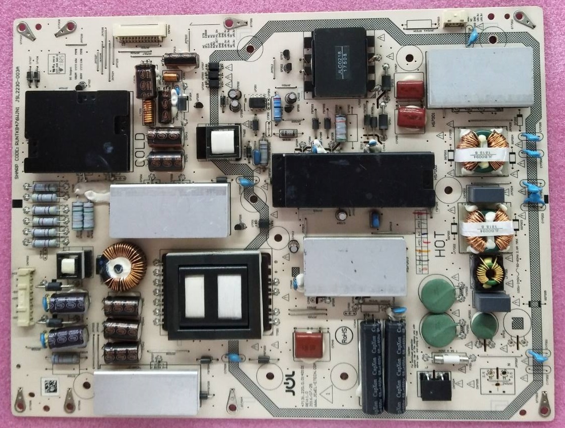 เพาเวอร์ซัพพลายทีวีชาร์ป (Power SHARP TV SHARP) มือสองพร้อมใช้งาน ใช้กับรุ่น 4T-C60AH8X :4T-C60AH8X LC-60UA6800X LC-60UA6500X LC-60LE580X พาร์ท RUNTKB476WJN1