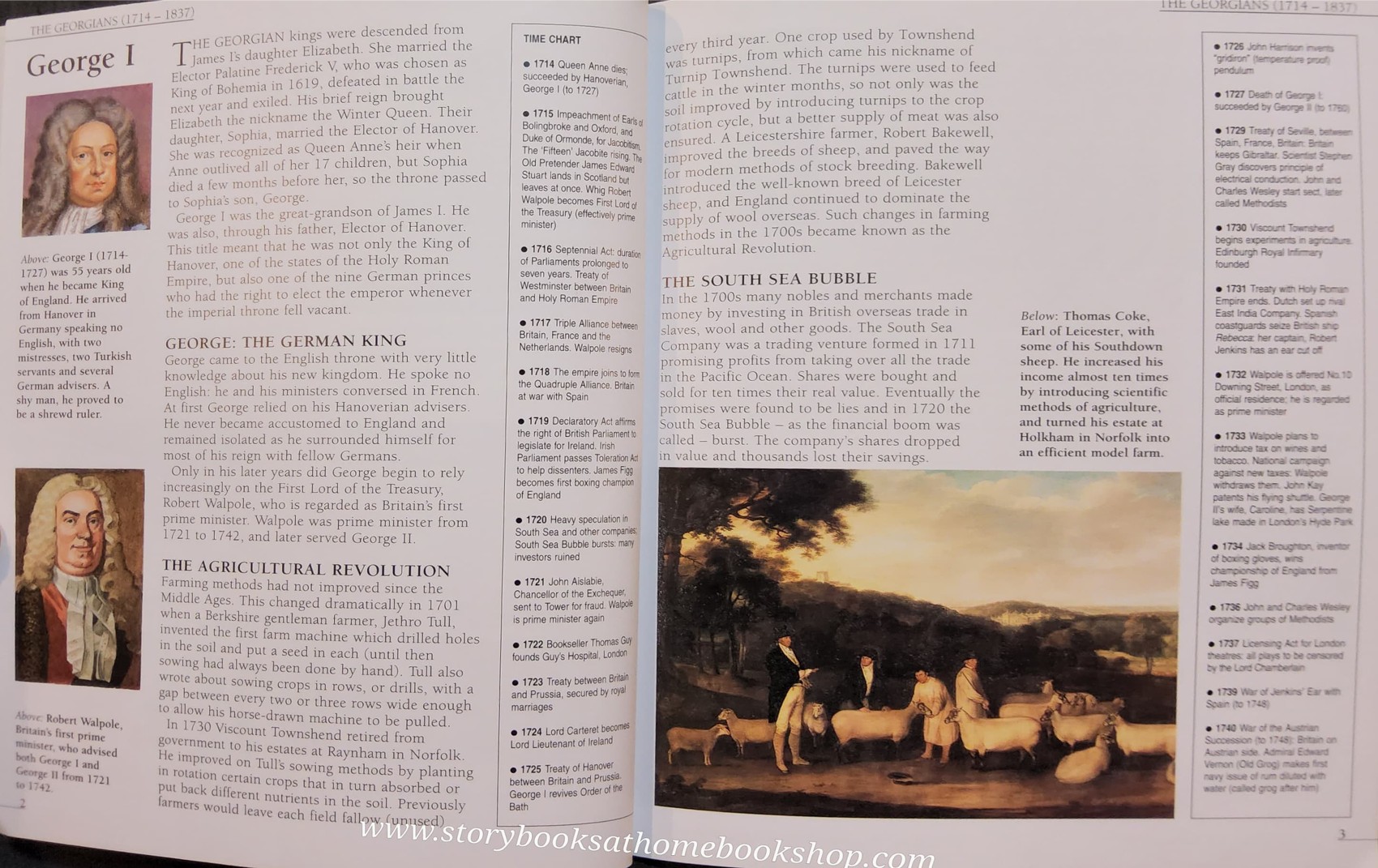 KNOWLEDGE BOOK** ♥️♥️BRITISH HISTORY THE GEORGIANS 1714-1837