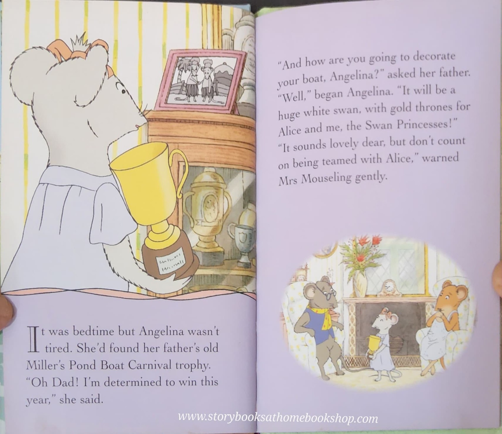 หนังสือนิทานปกแข็ง** 🍅🍅ANGELINA BALLERINA:TWO MICE IN A BOAT