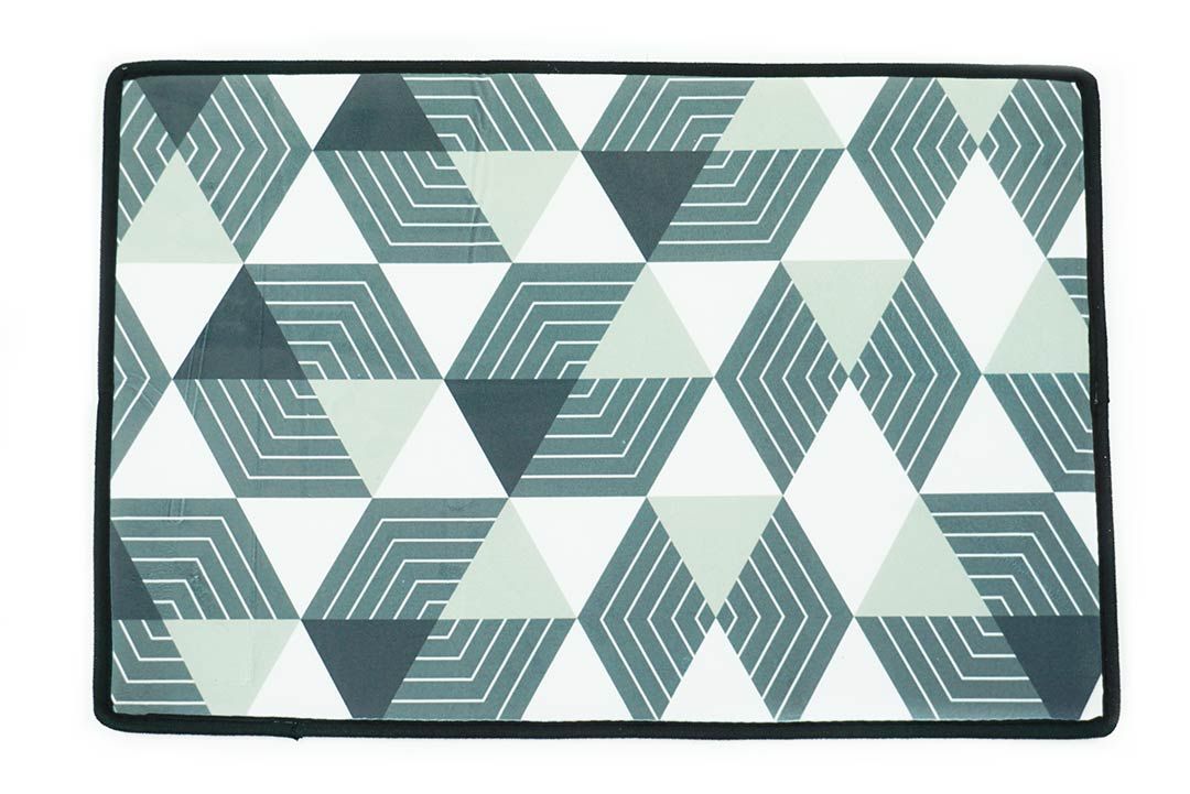 Door mat พรมเช็ดเท้า ลายหกเหลี่ยม Hexagon 40x60x1 cm