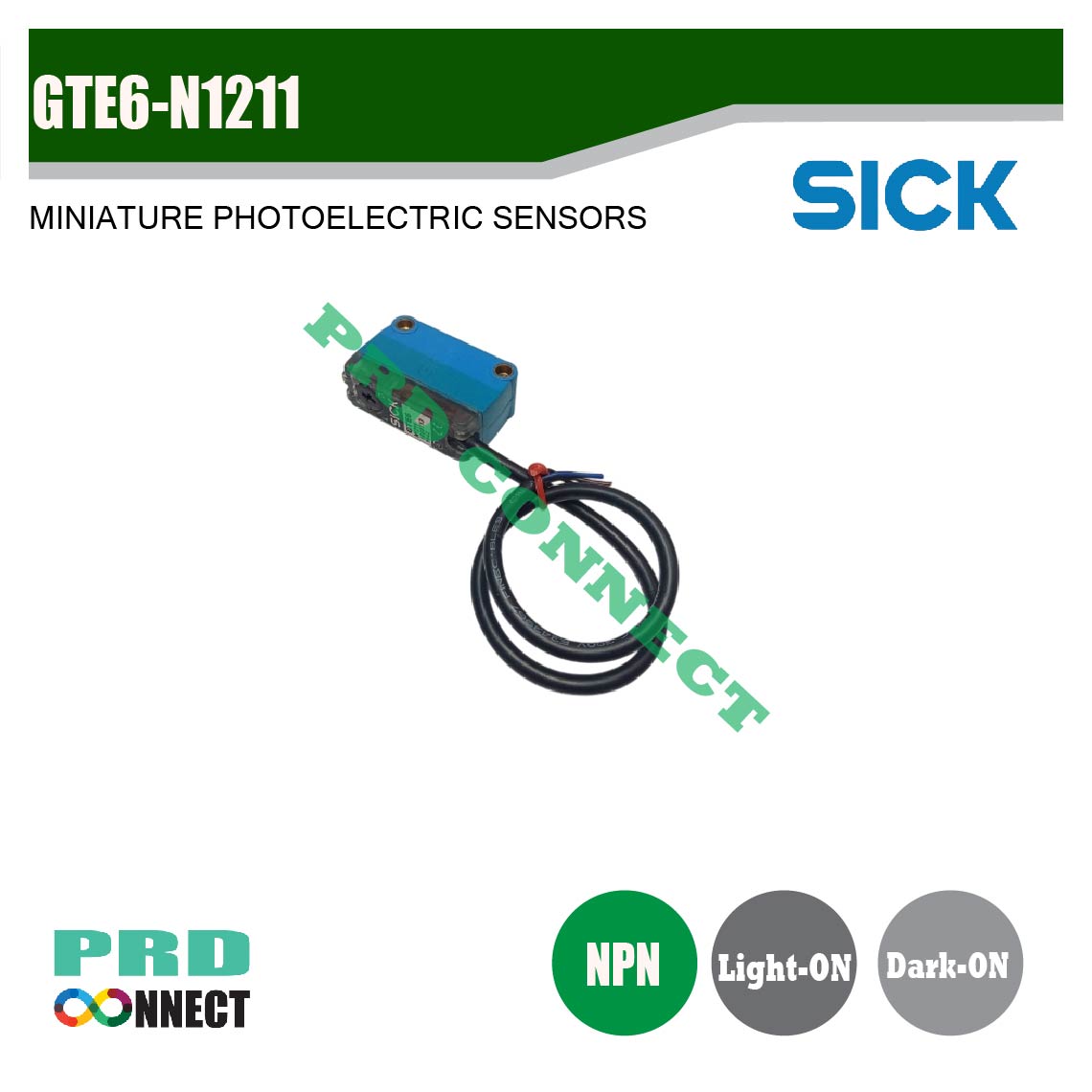 GTE6-N1211, MINIATURE PHOTOELECTRIC SENSORS, SICK