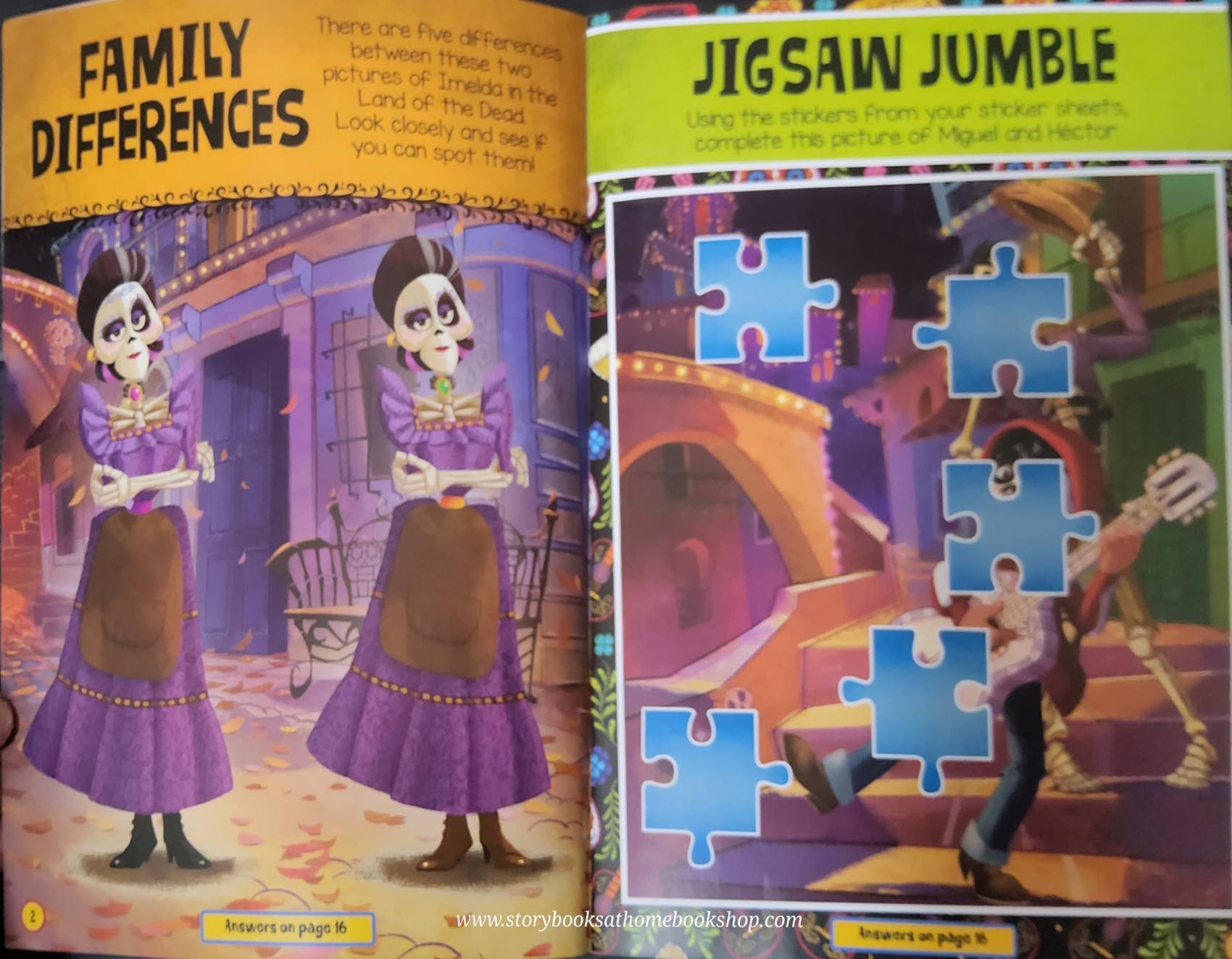 ACTIVITIES BOOK** ð
ð
PIXAR STICKER PLAY AWESOME ACTIVITIES