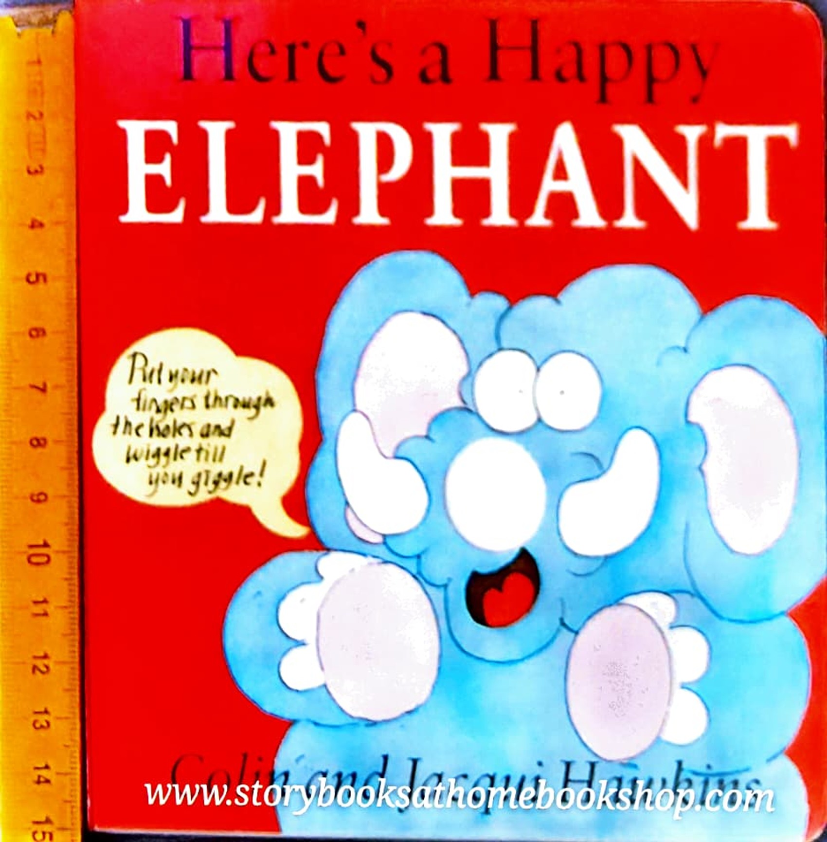 FINGER PLAY BOARD BOOK** 🍅🍅HERE'S A HAPPY ELEPHANT