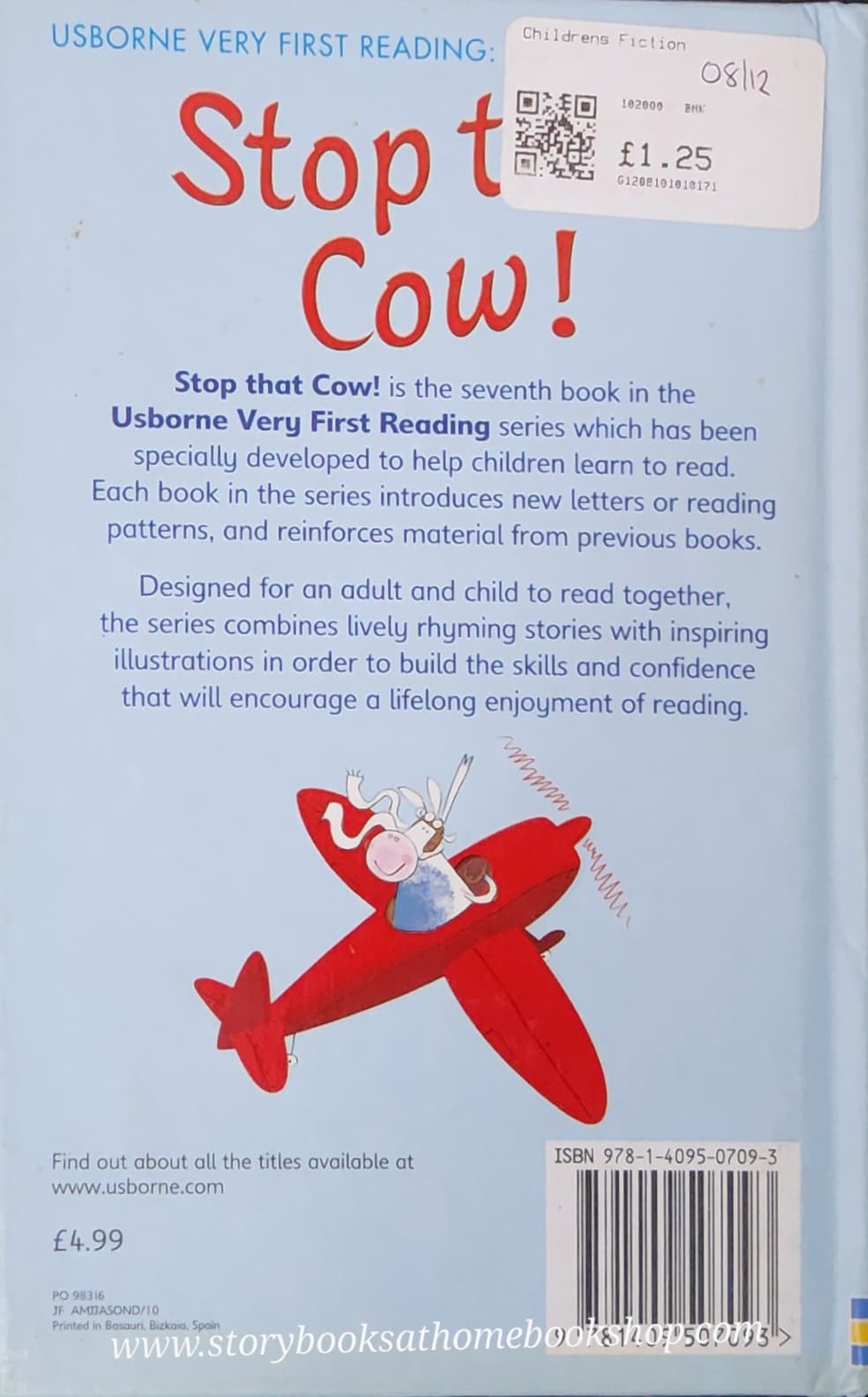 หนังสือนิทานปกแข็ง** 🍅🍓USBORNE VERY FIRST READING BOOK7:STOP THAT COW!