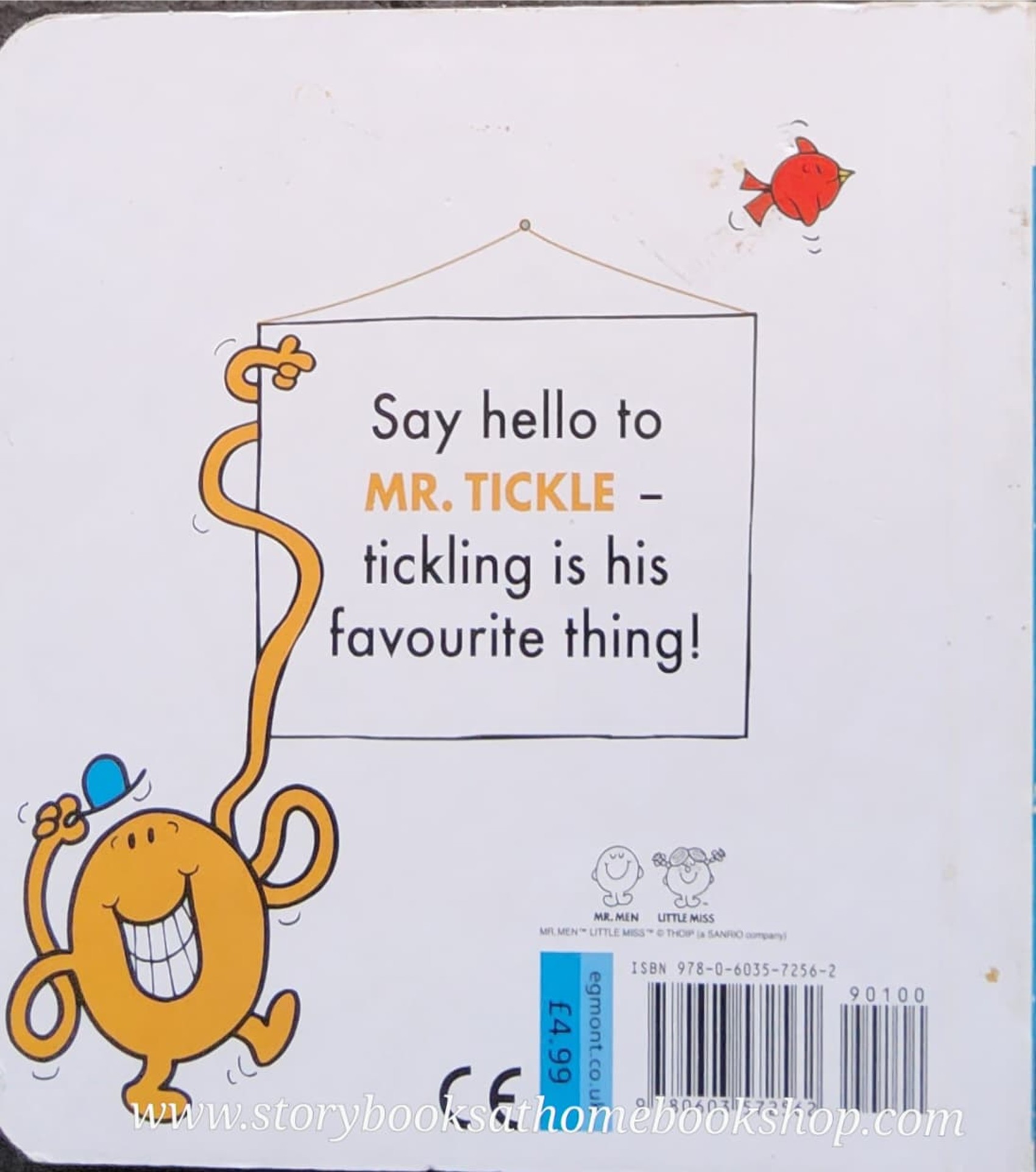 BOARD BOOK ** ðLITTLE MISS&MR.MENð ð
ð
HERE COMES MR.TICKLE by Roger Hargreaues