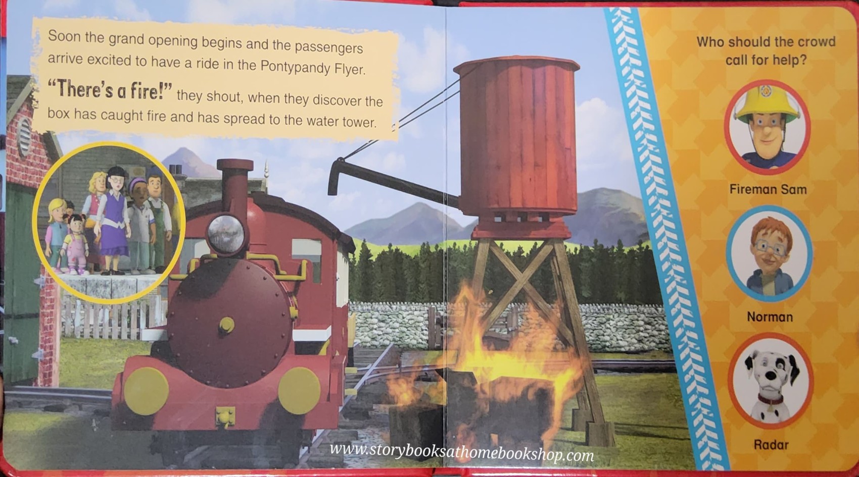 BOARD BOOK** ♥️FIREMAN SAM: JUPITER AND THE WATER TOWER INFERNO