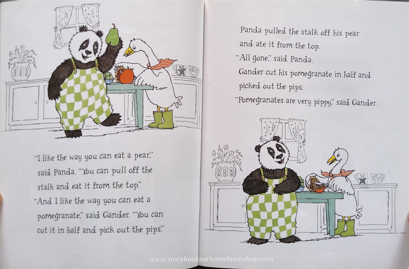 หนังสือนิทานปกอ่อน** 🍅🍅PANDA AND GANDER TUTTI FRUTTI BY JOYCE DUNBAR