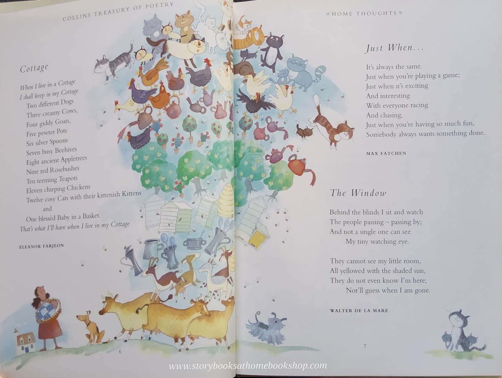 หนังสือนิทานปกแข็ง** 🍅🍓COLLINS TREASURY OF POETRY