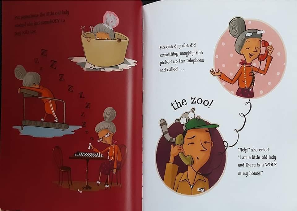 หนังสือนิทานปกอ่อน ** 🍅🍓 THE LITTLE OLD LADY WHO CRIED WOLF