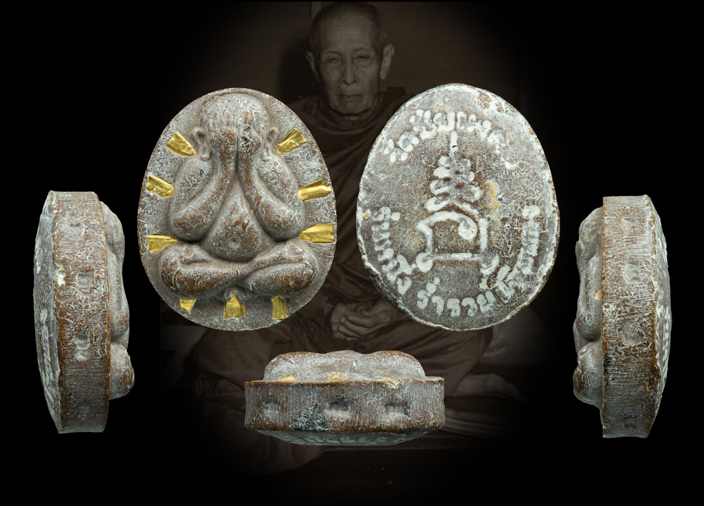 พระปิดตา รุ่นแรก วัดชัยมงคล ปี 2522 ตะกรุดทองคำ 9 ดอก หลวงปู่โต๊ะเสก (มีบัตรรับรองพระแท้)