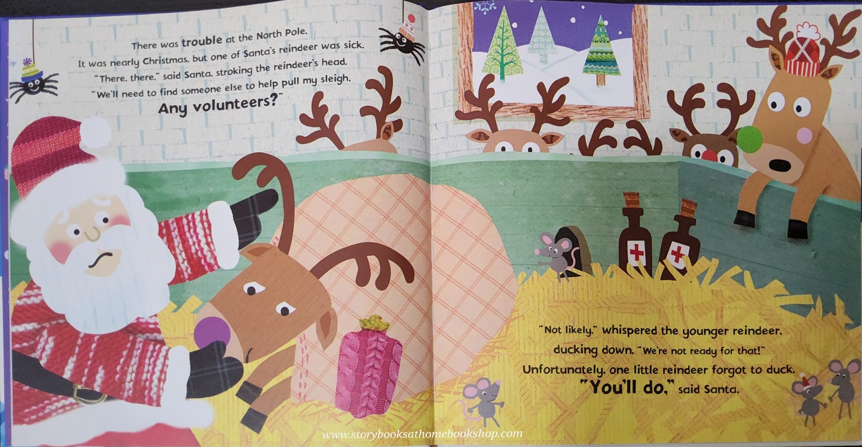 หนังสือนิทานปกแข็ง** 🍅🍓LITTLE REINDEER SAVES CHRISTMAS