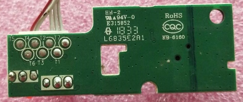 ตัวรับรีโมทย์/คีย์กดทีวี HAIER ไฮเออร์ ของแท้ถอดจากเครื่อง รุ่นLE43K6000