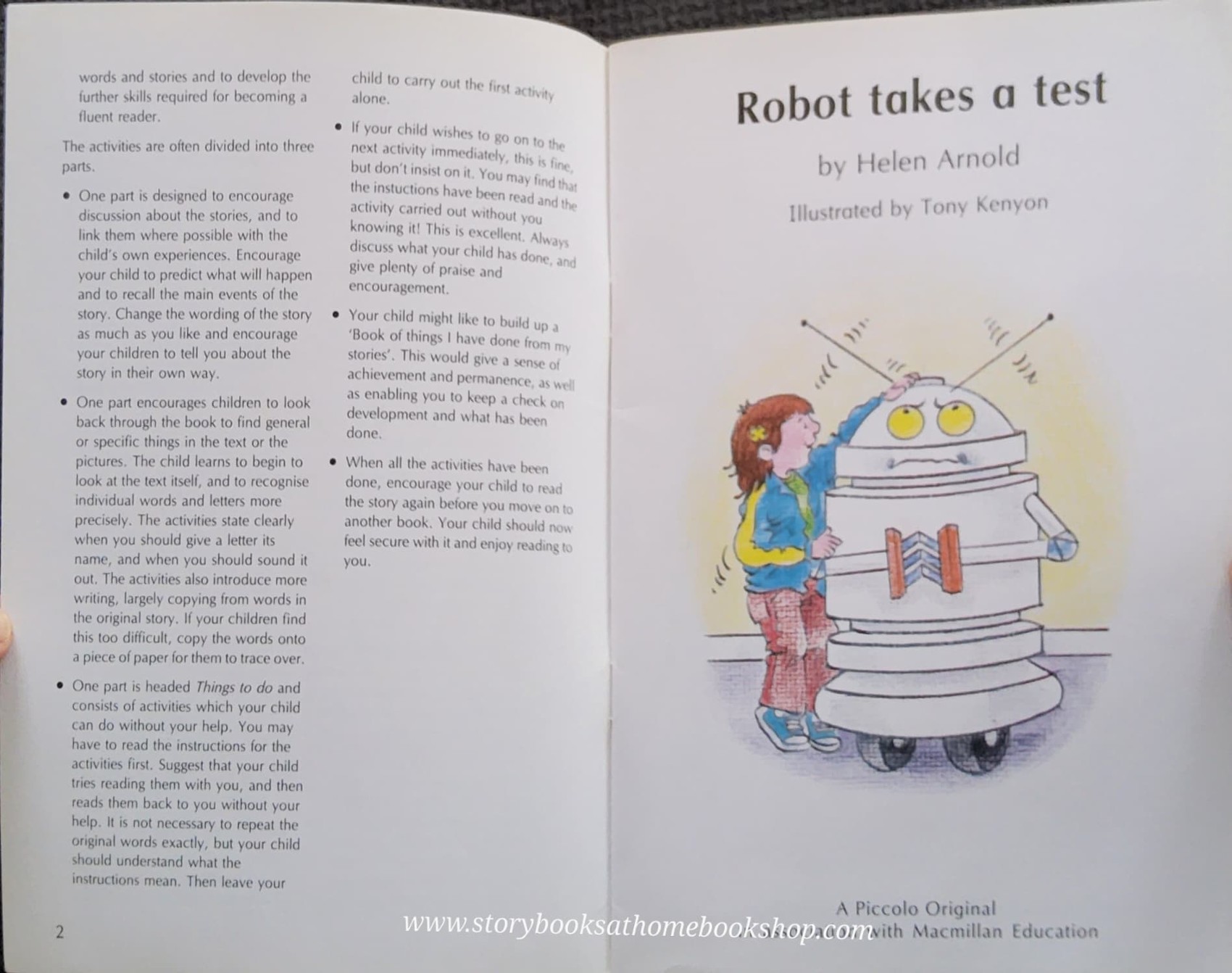 หนังสือนิทานปกอ่อน** 🍅🍅READ TOGETHER:ROBOT TAKES A TEST BY HELEN AMOLD