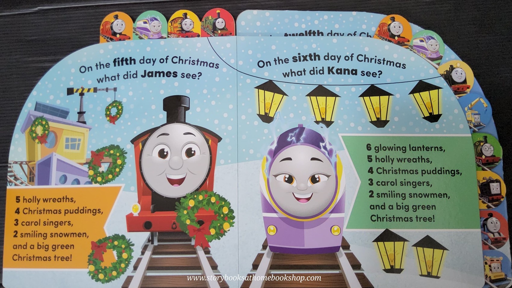 BOARD BOOK** 🍅🍅THOMAS&FRIENDS:THE 12 ENGINES OF CHRISTMAS
