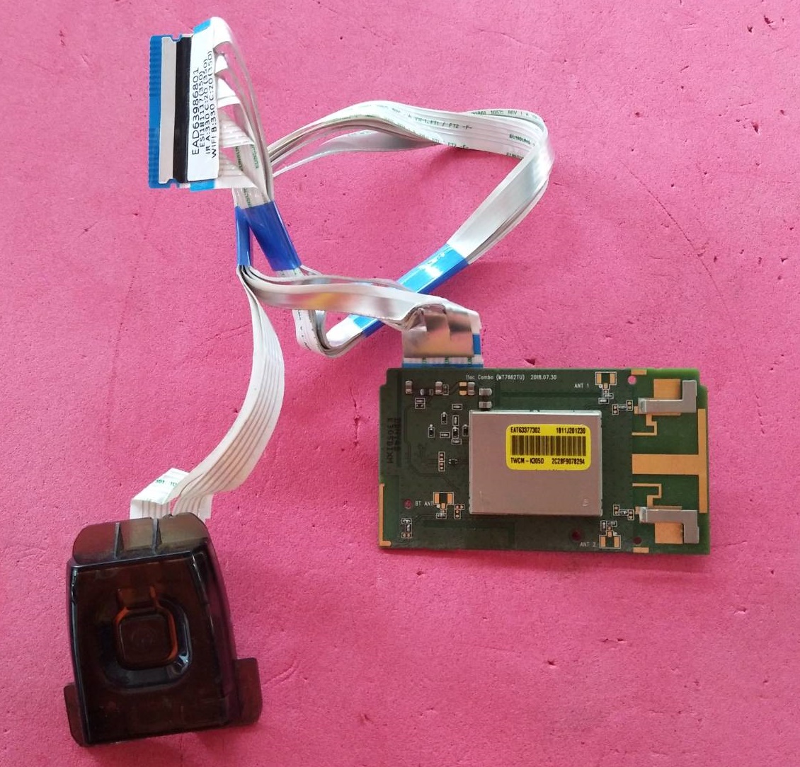 ชุดตัวรับwi-fi+สายแพ LG (แอลจี) ของแท้ถอดจากเครื่อง พาร์ทEAT63377302+EBR83592701