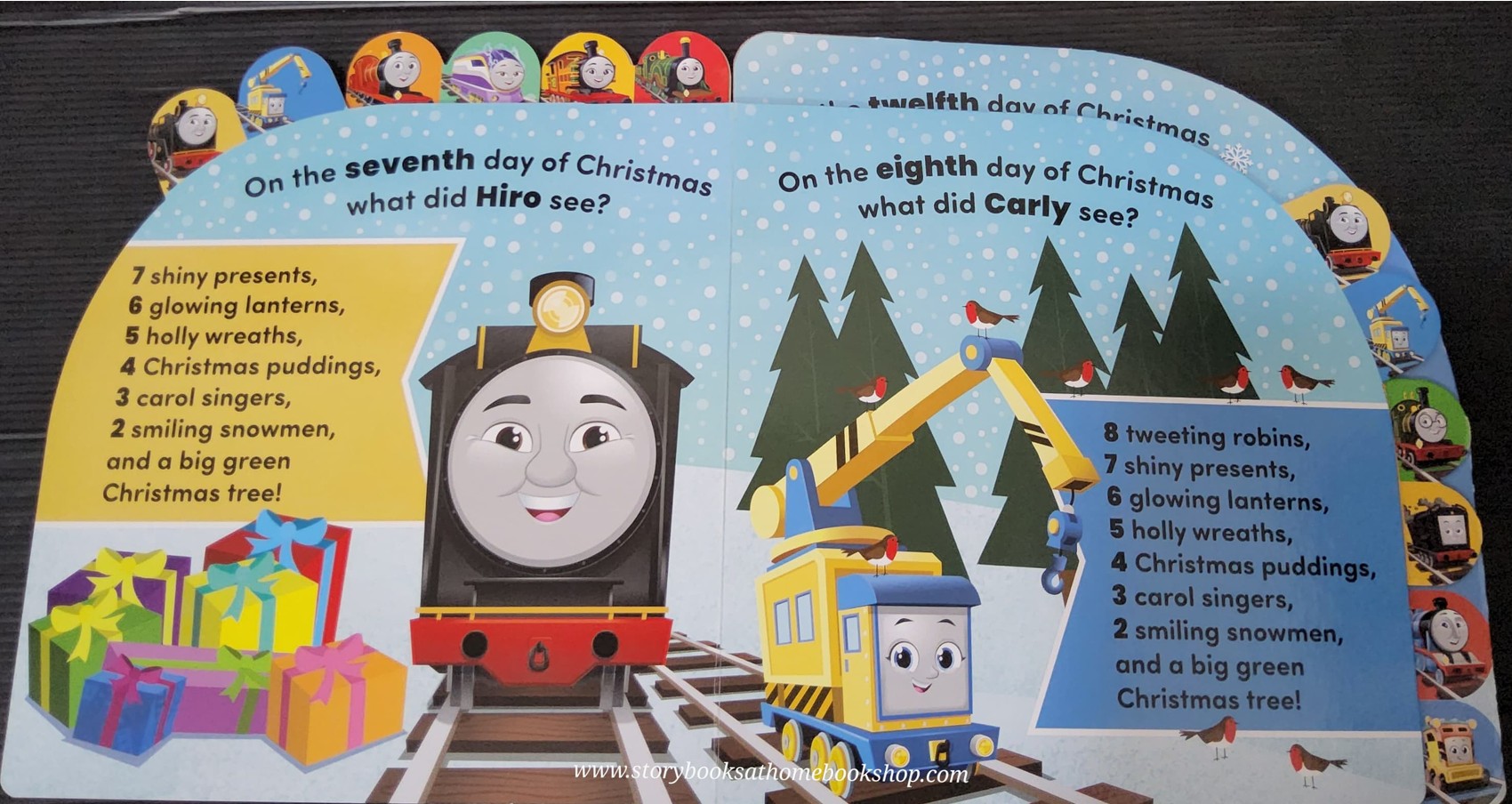 BOARD BOOK** 🍅🍅THOMAS&FRIENDS:THE 12 ENGINES OF CHRISTMAS