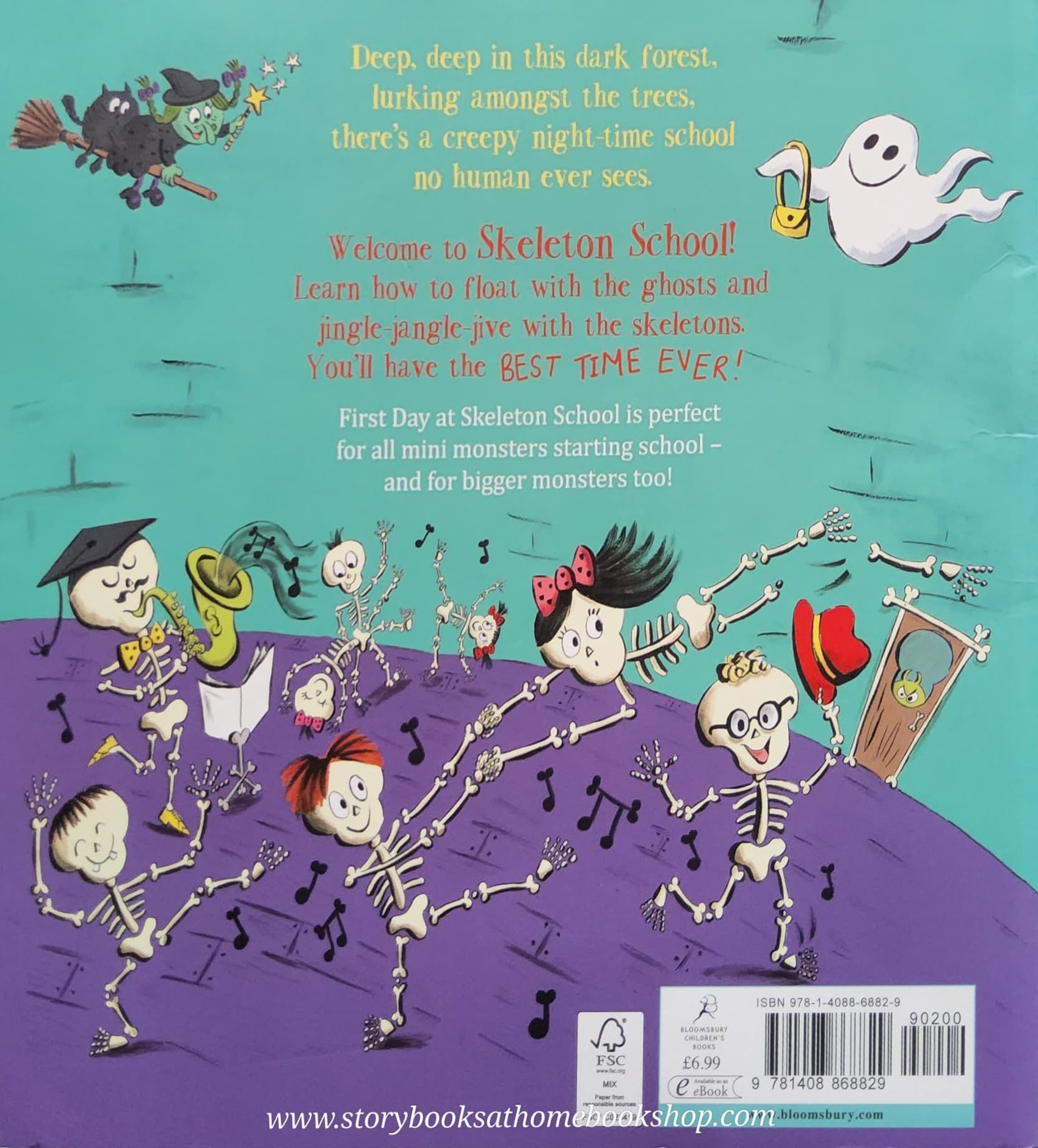 หนังสือนิทานปกอ่อน** 🍓🍓FIRST DAY AT SKELETON SCHOOL BY SAM LLOYD