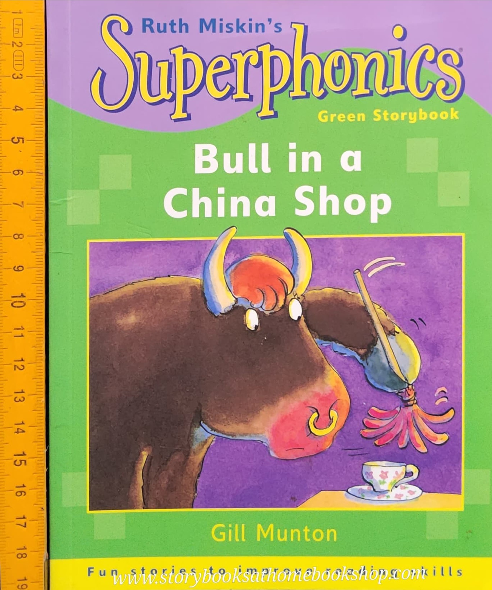 หนังสือนิทานปกอ่อน** ♥️RUTH MISKIN'S SUPERPHONICS: BULL IN A CHINA SHOP