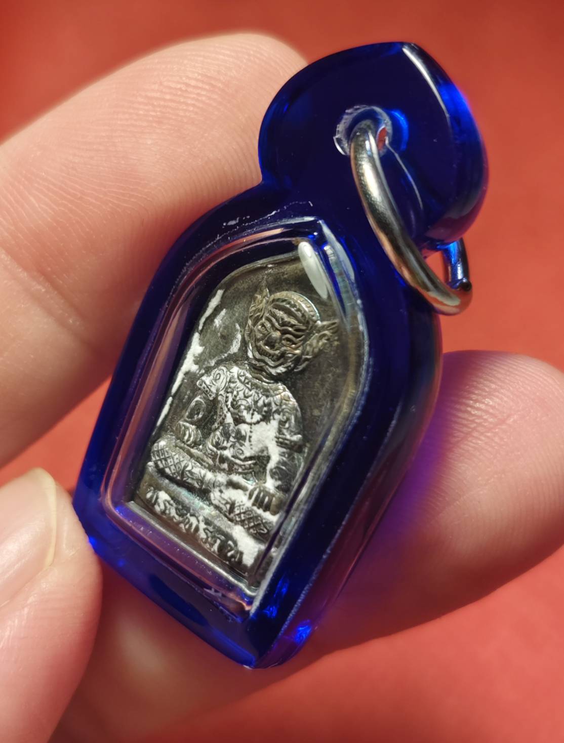 ปรกพระพิราพ (นวะโลหะ) เลข 58 เลี่ยมกันน้ำพร้อมใช้ (หลวงปู่ลอง วัดวิเวกวายุพัด) ประทานพรให้ ร่ำรวย เงินทอง หน้าที่การงาน