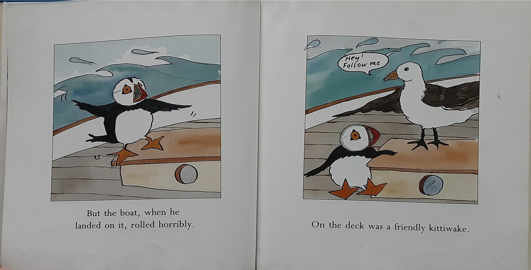 หนังสือนิทานปกแข็ง** 🍓🍓PUFFIN AT SEA