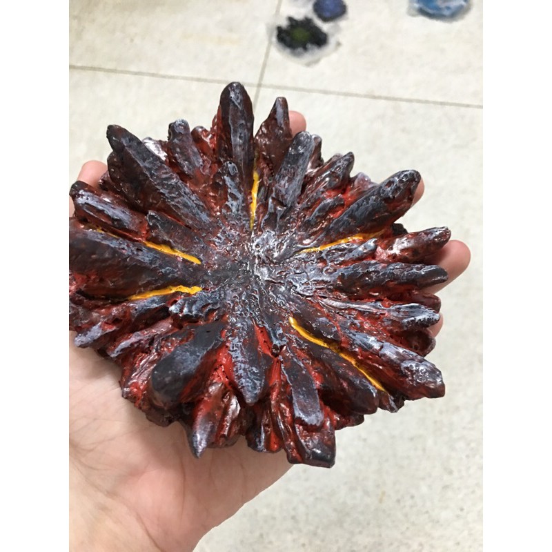 GK Resin Diorama Ground Burst Lava Flow งานเรซิ่น ฉากพื้นระเบิดลาวาไหล