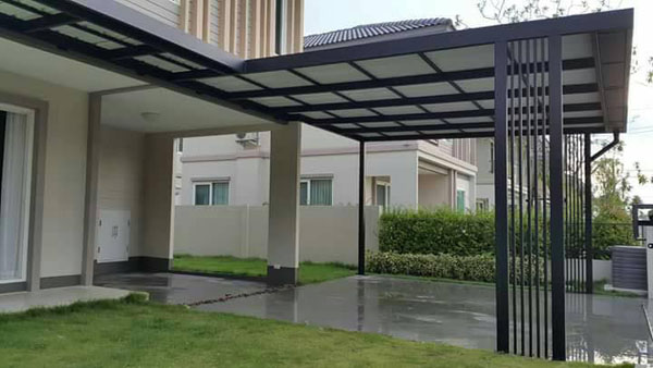 โครงหลังคาโรงจอดรถ โครงหลังคาโรงจอดรถ