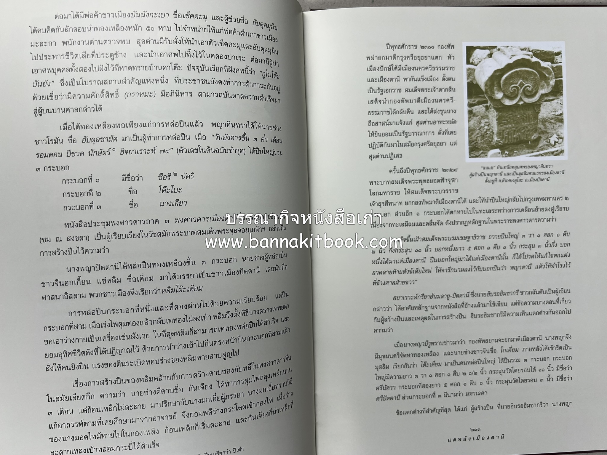 มรดกเมืองตานี รวมบทความประวัติศาสตร์ สังคม วัฒนธรรม คติความเชื่อ ประเพณีของชาวไทยมุสลิม หนังสืออนุสรณ์นายเจริญ สุวรรณมงคล.