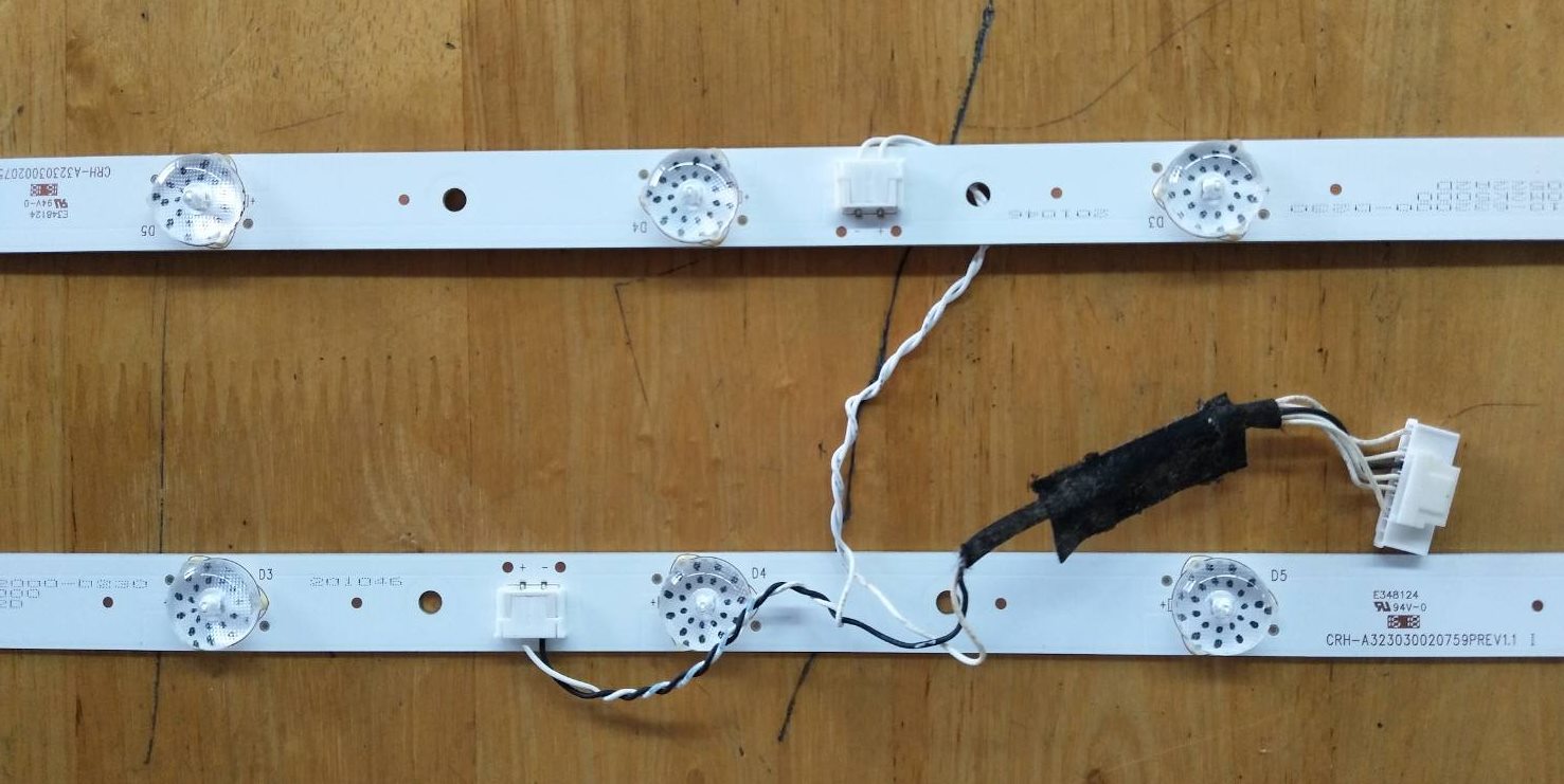 หลอดแบล็คไลท์ TOSHIBA (โตชิบา) อะไหล่แท้ถอดจากเครื่องพร้อมใช้งาน รุ่น32L5650VT*32L3650VT*32L2600VT 32L1600VT