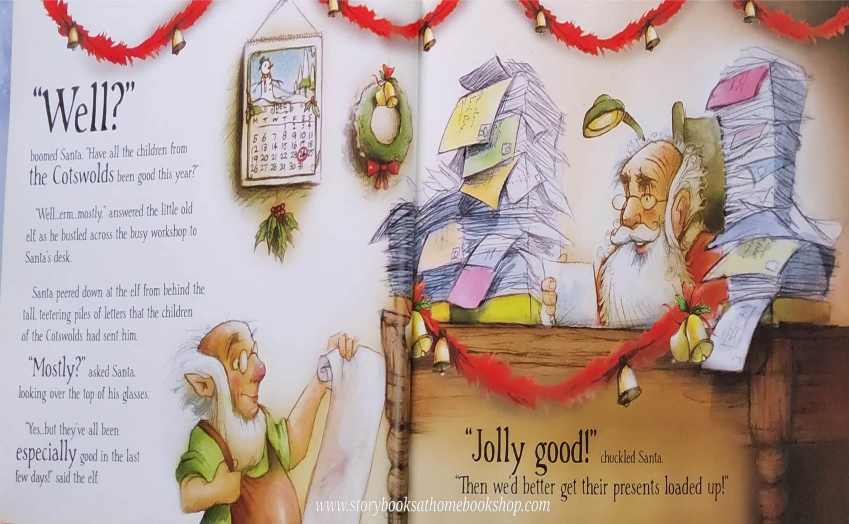 หนังสือนิทานปกแข็ง** 🍅🍅SANTA IS COMING TO THE COTSWOLDS ♥️♥️