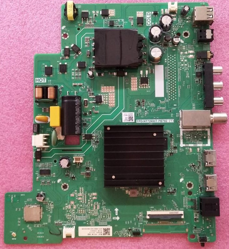 เมนบอร์ดทีวี TOSHIBA โตชิบา ของแท้มือสองถอดจากเครื่อง รุ่น 43E31MP พาร์ทTPD.NT72690T.PB702(T)