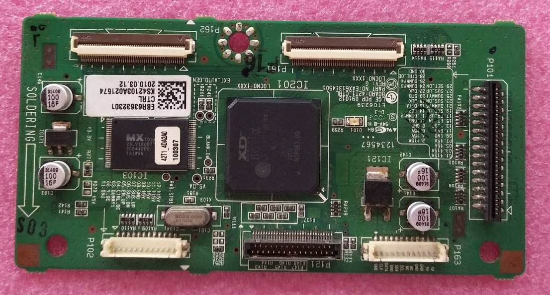 บอร์ดลอจิก ทีวี แอลจี LG ของแท้ถอดจากเครื่อง รุ่น42PJ250 42PJ650R พาร์ท EBR63632301 EAX61314501