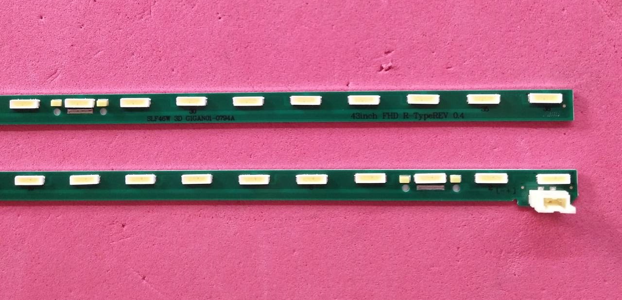 หลอดแบล็คไลท์ LG(แอลจี) อะไหล่ใหม่โรงงาน รุ่น43LF570T :43LF590T :43LF630T (ซ้าย+ขวา 36+36LED ชุด)