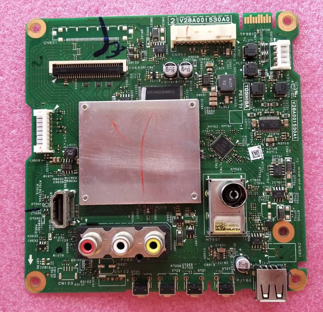 เมนบอร์ดทีวีโตชิบา/อะไหล่ทีวีโตชิบา (Mainboard TV TOSHIBA) อะไหล่แท้/ของถอด ใช้กับรุ่น 32L2450VT