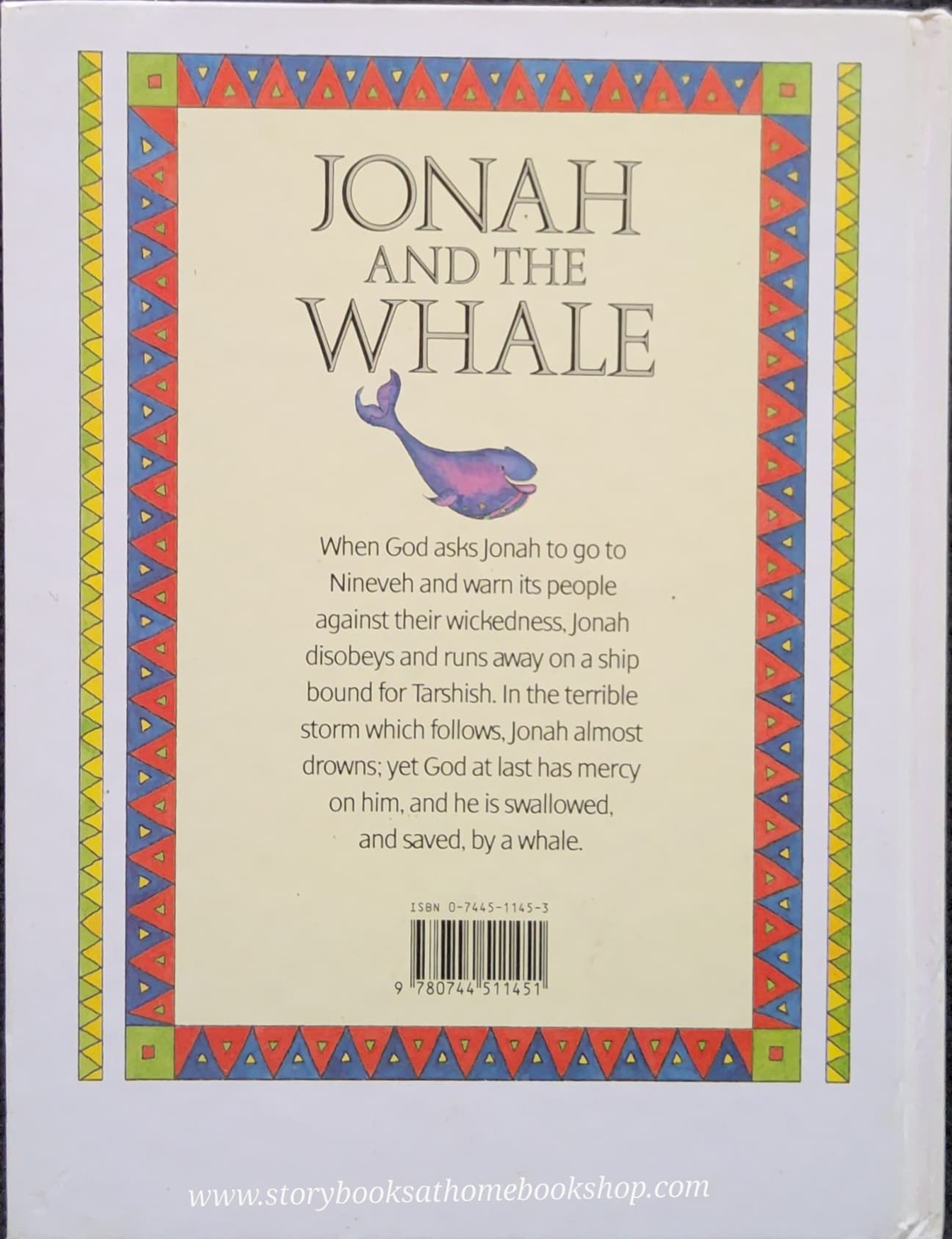 หนังสือนิทานปกแข็ง** 🍅🍓JONAH AND THE WALE BY MARCIA WILLIAMS