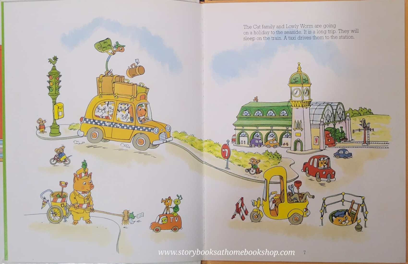 หนังสือนิทานปกแข็ง** 🍅🍅THE SLEEPING CAR ADVENTURE BY RICHARD SCARRY