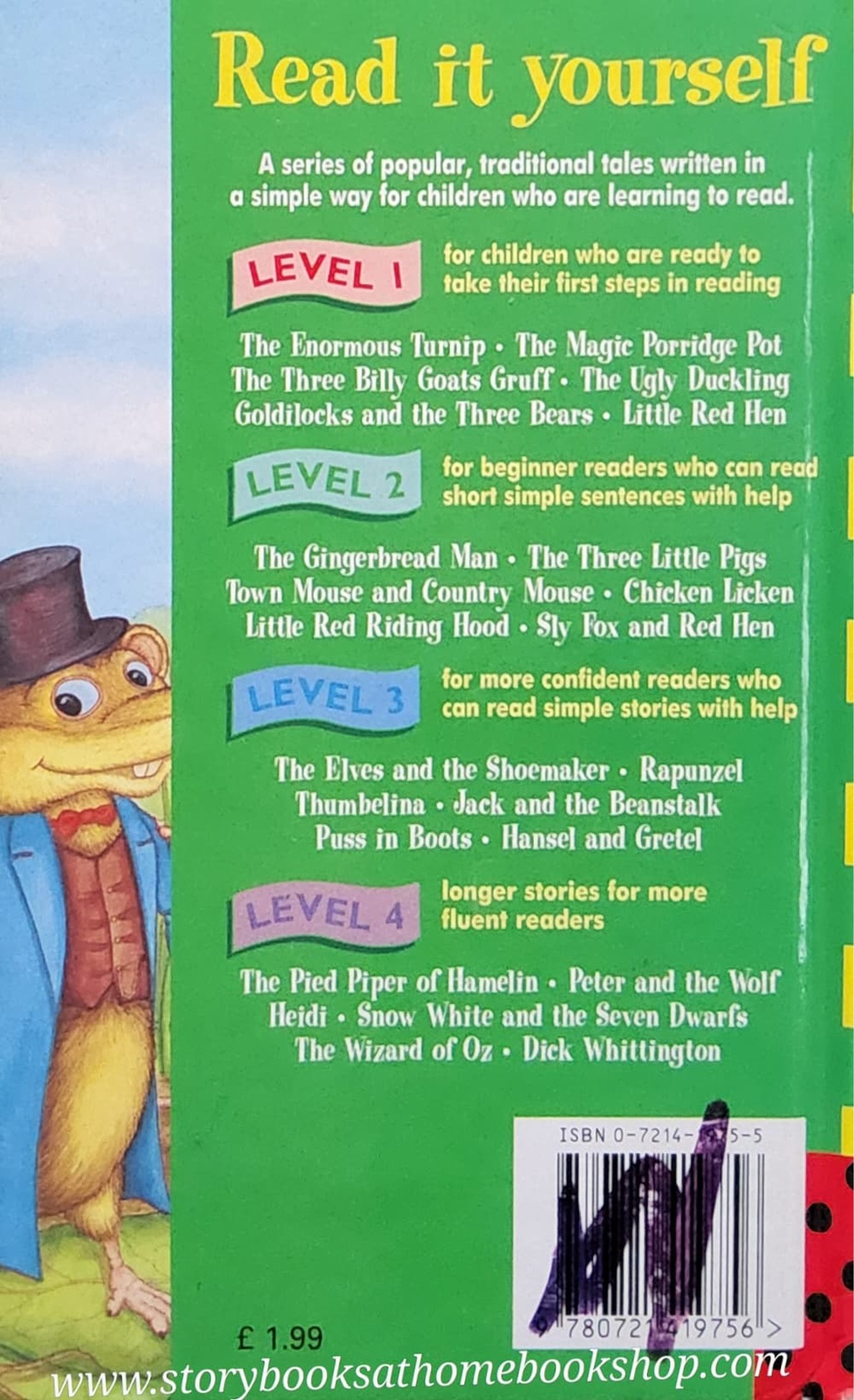 หนังสือนิทานปกแข็ง** 🍅🍅READ IT YOURSELF LEVEL2: TOWN MOUSE AND COUNTRY MOUSE