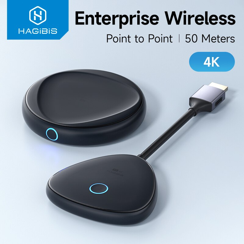 [ออกใบกำกับภาษีได้]พร้อมส่งจาก กทม Hagibis 4K HDMI Wireless Transmitter and Receiver Kit, 2.4/5GHz Wireless HDMI Extender Kits to Monitor, Projector, HDTV