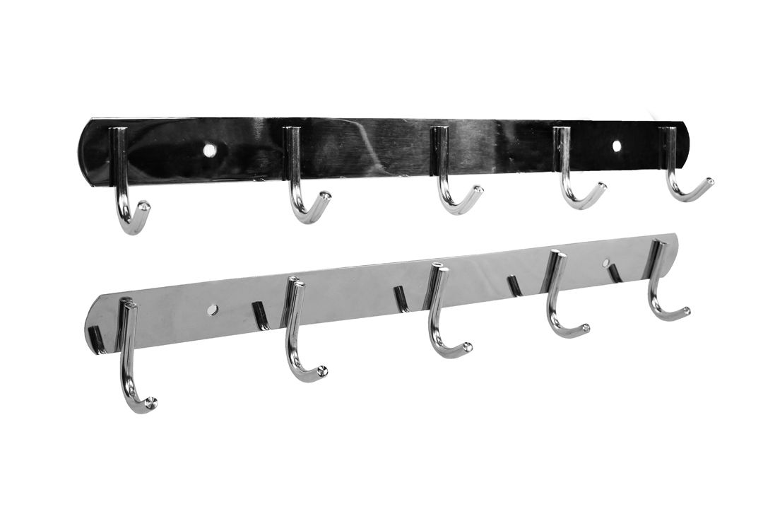 Hook Rack ตะขอติดผนังสแตนเลส 5x37x5 cm