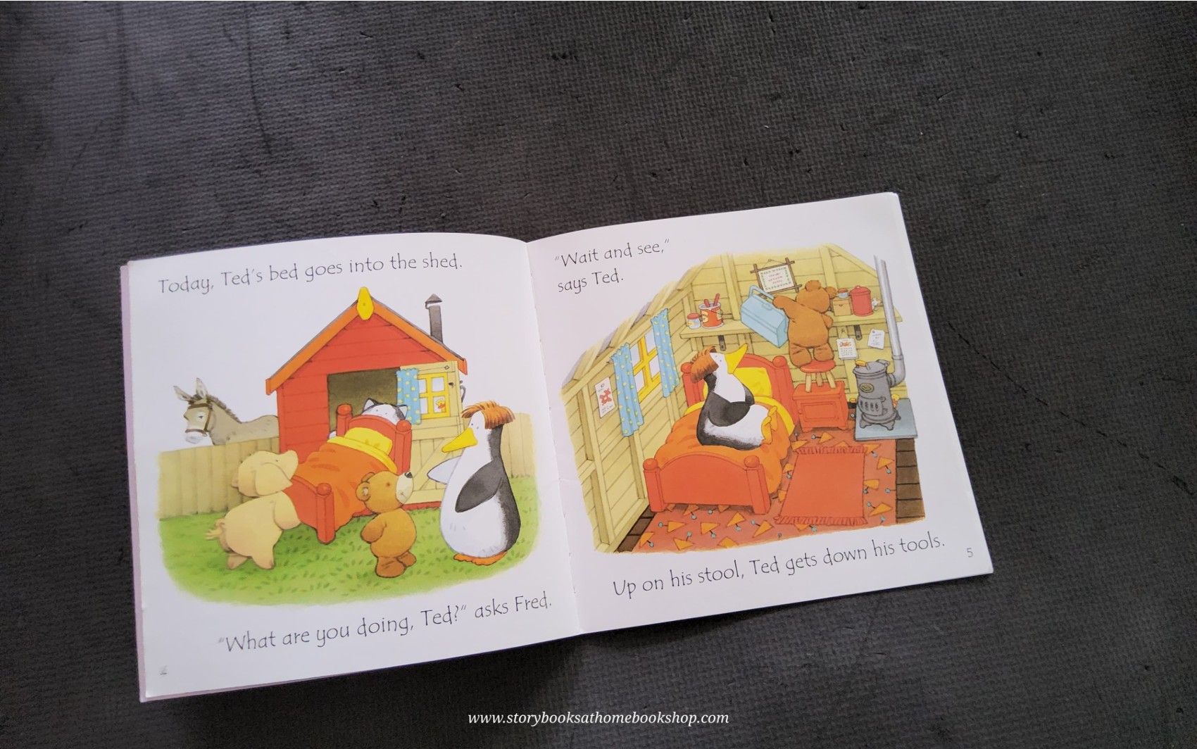 หนังสือนิทานปกอ่อน** 🍅🍓USBORNE PHONICS READERS: TED 'S SHED