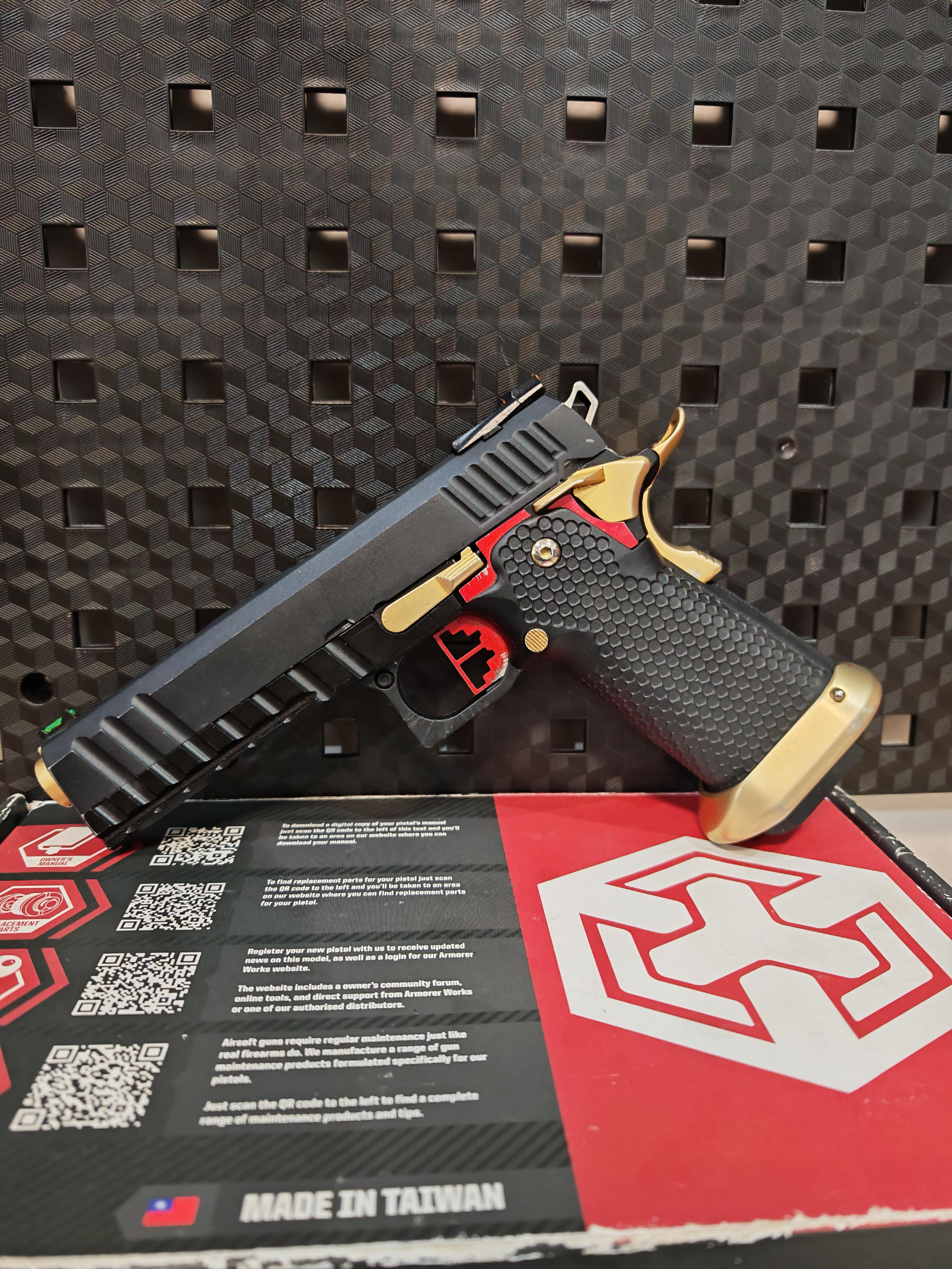 AW Custom Hi-Capa HX2002 ไต้หวัน BB Gun บีบีกัน แบบแก๊ส ปืนอัดลม มือสอง Airsoft Gun