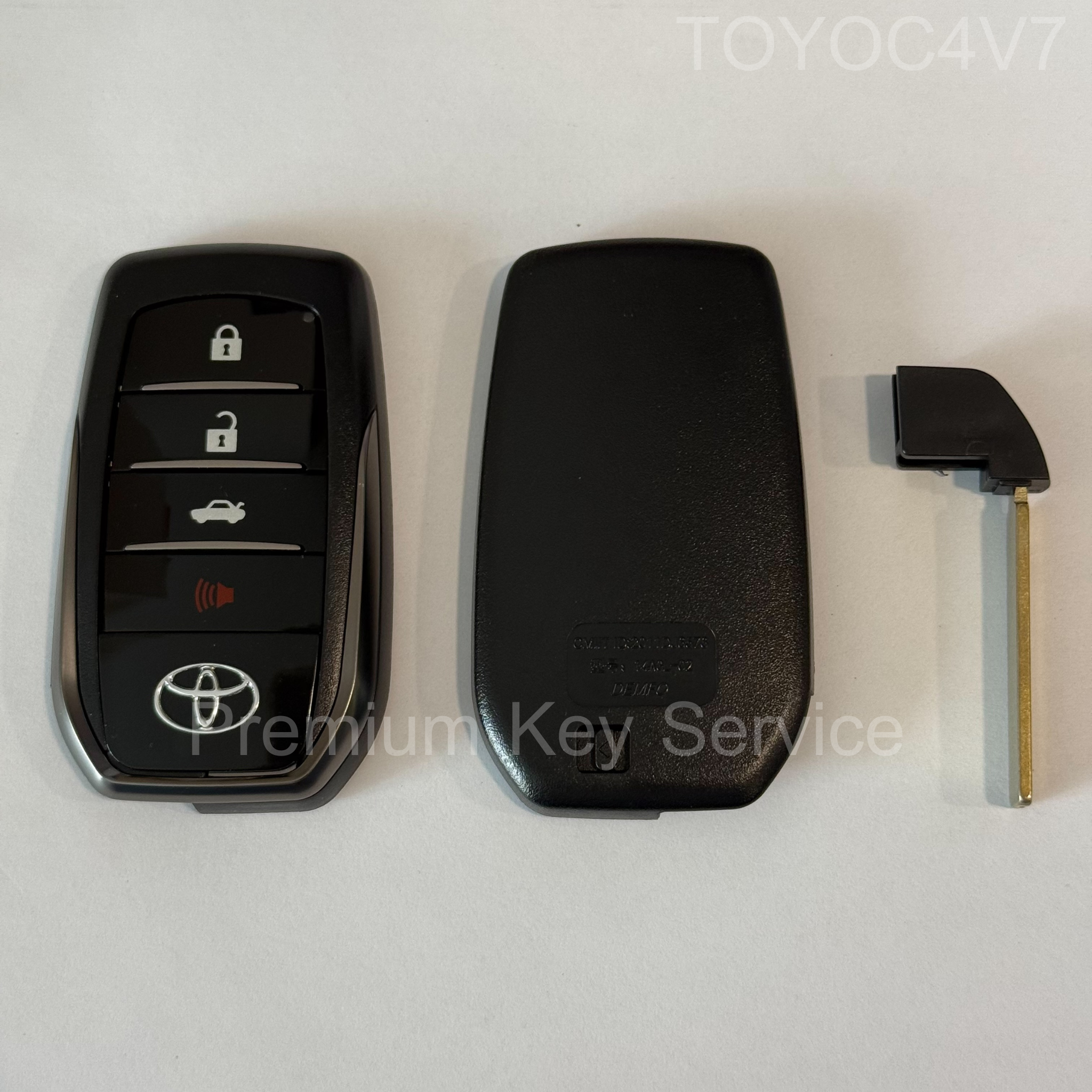 กรอบรีโมต Toyota Smart Key 4 ปุ่ม สามารถใส่ได้ทั้งวงจรและ XM38