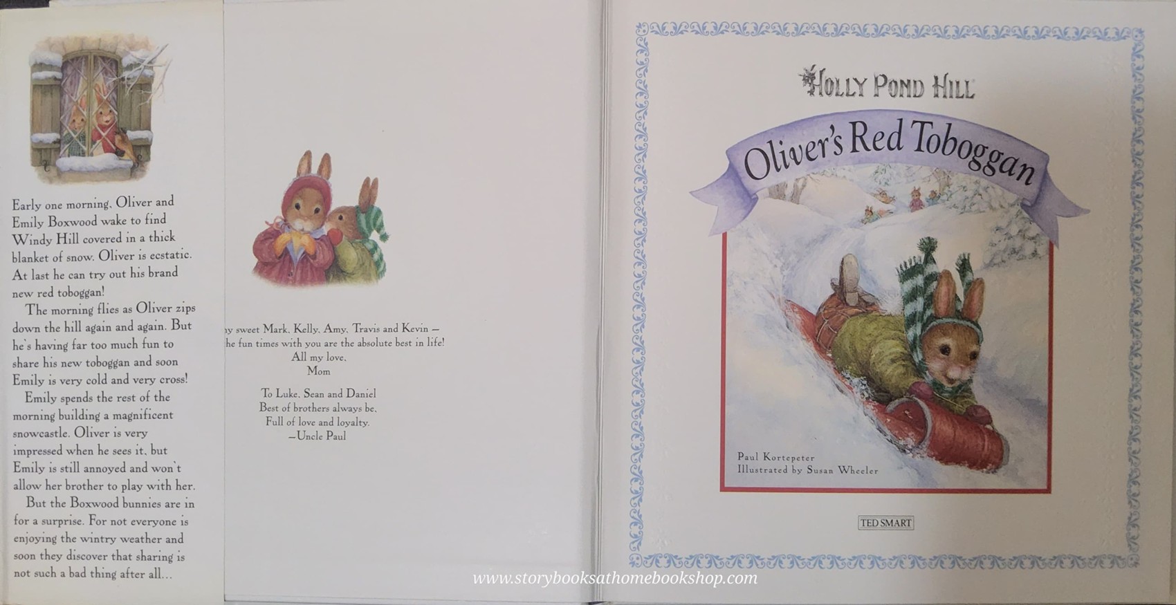 หนังสือนิทานปกแข็ง** 🍅🍓HOLLY POND HILL: OLIVER'S RED TOBOGGA