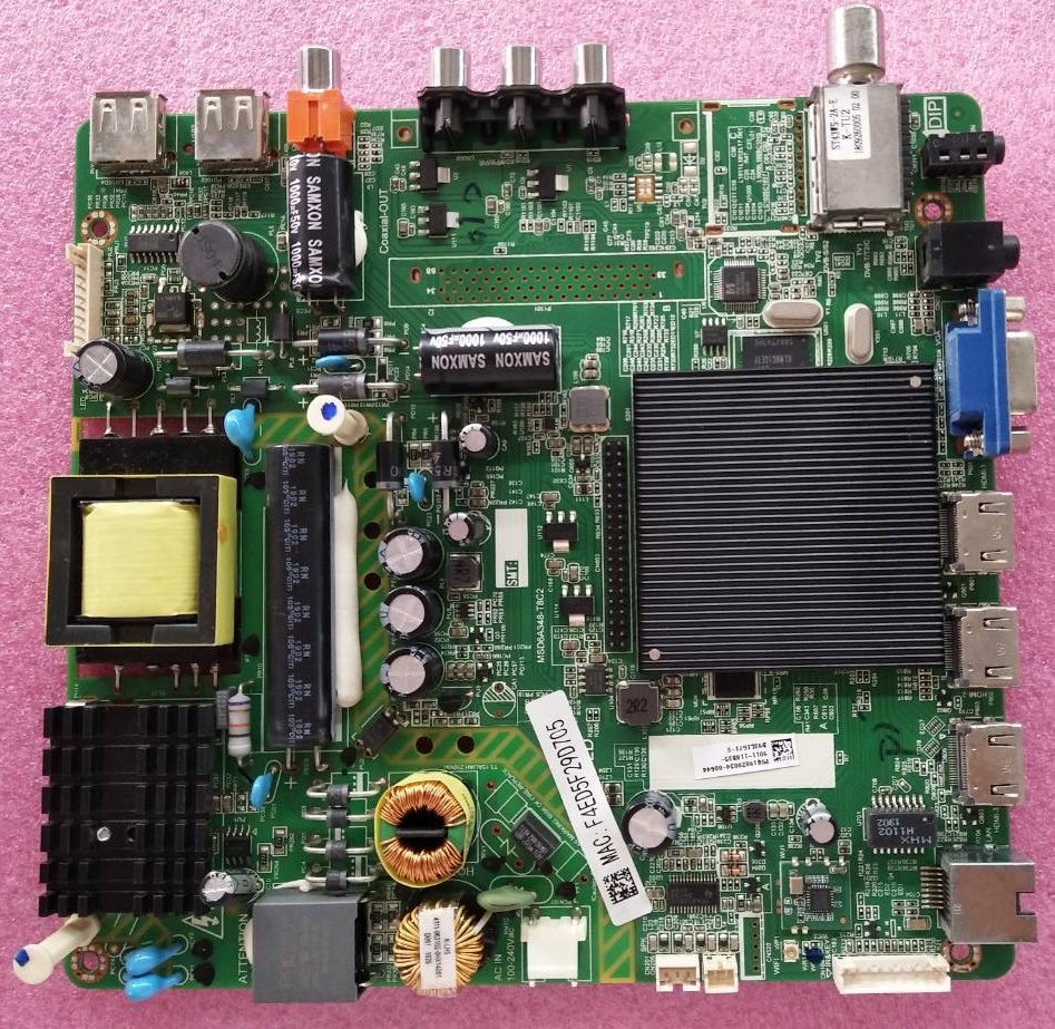 วันบอร์ดทีวี ฟิลลิปส์ PHILIPS ของแท้ถอดจากเครื่อง รุ่น43PFT5853S/67 พาร์ท MSD6A348-T8C2 จอ LC430DUY(SH)(A1) TCON 6870C-0532A